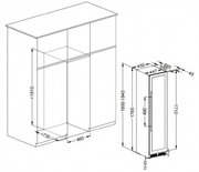 Винный шкаф Meyvel MV106-KST2 Узкий (Slim) фото 4 в Новосибирске