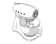 Планетарный миксер Smeg SMF02WHEU фото 3 в Новосибирске