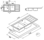 Мойка Смег LMN116S фото 2 в Новосибирске Мойка Smeg LMN116S фото 2 в Новосибирске