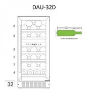 Винный шкаф Dunavox DAU-32.78DW фото 3 в Новосибирске