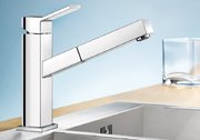 Смеситель Бланко Quadris-S нержавеющая сталь матовая фото 3 в Новосибирске Смеситель Blanco Quadris-S нержавеющая сталь матовая фото 3 в Новосибирске
