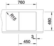 Мойка BLANCO METRA 45 S Silgranit антрацит фото 4 в Новосибирске Мойка BLANCO METRA 45 S Silgranit антрацит фото 4 в Новосибирске