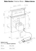 Встраиваемая в столешницу вытяжка Pando E-320/90 INOX CT V.1200 фото 4 в Новосибирске