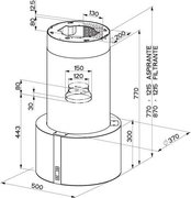 Настенная вытяжка Faber Cassiopea Isola EG10 X/V A50 фото 3 в Новосибирске