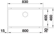 Мойка BLANCO SUBLINE 800-U Silgranit черный фото 3 в Новосибирске Мойка BLANCO SUBLINE 800-U Silgranit черный фото 3 в Новосибирске