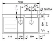 Мойка Франке MTF 651-100 белый чаша слева фото 2 в Новосибирске Мойка Franke MTF 651-100 белый чаша слева фото 2 в Новосибирске