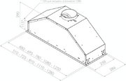 Встраиваемая вытяжка Pando GTI/510 NEGRO V.1050 ECO SEC PLUS фото 2 в Новосибирске