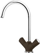 Смеситель Бланко Amona chrome/silgranit кофе фото в Новосибирске Смеситель Blanco Amona chrome/silgranit кофе фото в Новосибирске