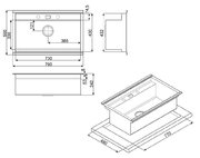Мойка Смег VQMX79 фото 3 в Новосибирске Мойка Smeg VQMX79 фото 3 в Новосибирске