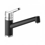 Смеситель Бланко ACTIS Сочетание материалов хром/керамика черный фото в Новосибирске Смеситель Blanco ACTIS Сочетание материалов хром/керамика черный фото в Новосибирске