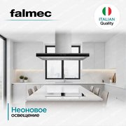 Вытяжка Falmec Luce 90 Glass Black wall фото 4 в Новосибирске
