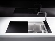 Мойка Бланко Statura 6-IF Crystal черное стекло нержавеющая сталь фото 2 в Новосибирске Мойка Blanco Statura 6-IF Crystal черное стекло нержавеющая сталь фото 2 в Новосибирске