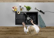 Смеситель Бланко MIDA-S 526146 Silgranit черный фото 3 в Новосибирске Смеситель Blanco MIDA-S 526146 Silgranit черный фото 3 в Новосибирске