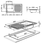 Мойка Смег LX861S-2 фото 2 в Новосибирске Мойка Smeg LX861S-2 фото 2 в Новосибирске