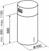 Вытяжка Korting KHA 4970 X Cylinder фото 4 в Новосибирске