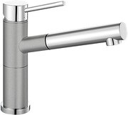 Смеситель Бланко Alta-S compact chrome/Silgranit алюметаллик фото в Новосибирске Смеситель Blanco Alta-S compact chrome/Silgranit алюметаллик фото в Новосибирске