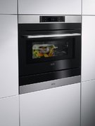 Духовой шкаф с СВЧ CombiQuick AEG KMK768080M фото 2 в Новосибирске