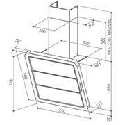 Вытяжка Faber Galaxy X/V WH A75 фото 2 в Новосибирске