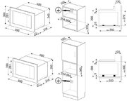 Встраиваемая микроволновая печь Smeg FMI120B3 фото 3 в Новосибирске