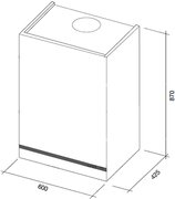 Вытяжка Falmec Vision 60 ix (800) ECP без TV фото 3 в Новосибирске