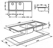 Мойка Смег LM116S фото 2 в Новосибирске Мойка Smeg LM116S фото 2 в Новосибирске