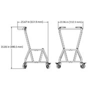 Подставка мобильная с рукоятью для гриля L Big Green Egg фото 4 в Новосибирске