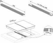 Соединительная планка для встраиваемых варочных панелей Smeg LGCN фото 2 в Новосибирске