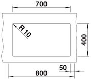 Мойка Бланко ROTAN 700-U Silgranit антрацит фото 4 в Новосибирске Мойка Blanco ROTAN 700-U Silgranit антрацит фото 4 в Новосибирске