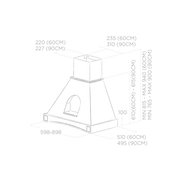 Вытяжка ELICA MENSOLA WH/A/60 FRASSINO фото 4 в Новосибирске