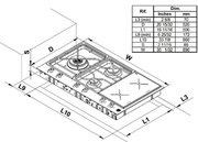 Газо-электрическая панель Bertazzoni PM36 3 I0 X фото 4 в Новосибирске
