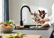 Смеситель Бланко MIDA-S 521455 Silgranit антрацит фото 2 в Новосибирске Смеситель Blanco MIDA-S 521455 Silgranit антрацит фото 2 в Новосибирске