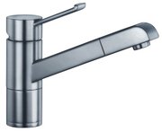 Смеситель Бланко Zenos-S нержавеющая сталь фото в Новосибирске Смеситель Blanco Zenos-S нержавеющая сталь фото в Новосибирске