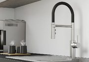 Смеситель Бланко CATRIS-S Flexo черная сталь фото 2 в Новосибирске Смеситель Blanco CATRIS-S Flexo черная сталь фото 2 в Новосибирске