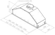 Встраиваемая вытяжка Pando GTI/510 IX V1050 ECO SEC PLUS фото 4 в Новосибирске