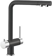 Смеситель Бланко Fontas Silgranit антрацит фото в Новосибирске Смеситель Blanco Fontas Silgranit антрацит фото в Новосибирске