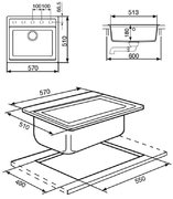 Мойка Смег VS57T фото 2 в Новосибирске Мойка Smeg VS57T фото 2 в Новосибирске