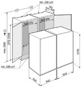 Встраиваемый холодильник Liebherr IXRFS 5125 (SIFNSe 5128 + IRBSd 5120) фото 4 в Новосибирске
