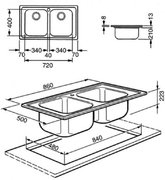 Мойка Smeg LM862 фото 2 в Новосибирске