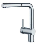 Смеситель Бланко Linus-S рычаг слева нержавеющая сталь фото в Новосибирске Смеситель Blanco Linus-S рычаг слева нержавеющая сталь фото в Новосибирске