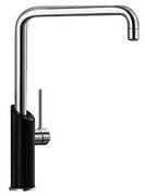 Смеситель Бланко Jil сочетание материалов хром/керамика черный фото в Новосибирске Смеситель Blanco Jil сочетание материалов хром/керамика черный фото в Новосибирске