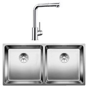 Blanco (мойка Andano 400/400-IF нержавеющая сталь + Mila-S хром)