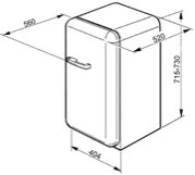 Мини-бар Smeg FAB5LP1 фото 3 в Новосибирске