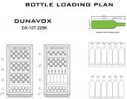 Винный шкаф Dunavox DX-107.229K фото 3 в Новосибирске