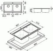 Мойка Smeg LI92SG фото 3 в Новосибирске