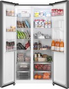 Отдельностоящий холодильник с инвертором и подачей воды Weissgauff WSBS 590 Inverter NoFrost Water Dispenser Grey фото 3 в Новосибирске