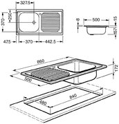 Мойка Смег LX861D-2 фото 2 в Новосибирске Мойка Smeg LX861D-2 фото 2 в Новосибирске