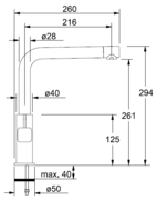 Смеситель Franke 260 хром фото 2 в Новосибирске