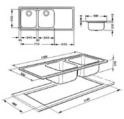 Мойка Смег LM116D фото 2 в Новосибирске Мойка Smeg LM116D фото 2 в Новосибирске