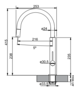 Смеситель Franke Evos хром/черный фото 4 в Новосибирске