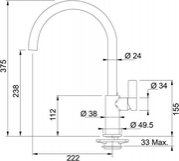 Смеситель Franke Ambient миндаль фото 2 в Новосибирске